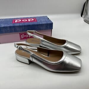 Pop Tameo Women's Casual Shoes Closed Toe Silver Size 10M